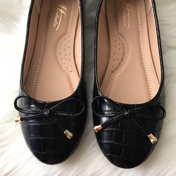 Croc Effect Basic Ballet Flats - Picture 4 of 6